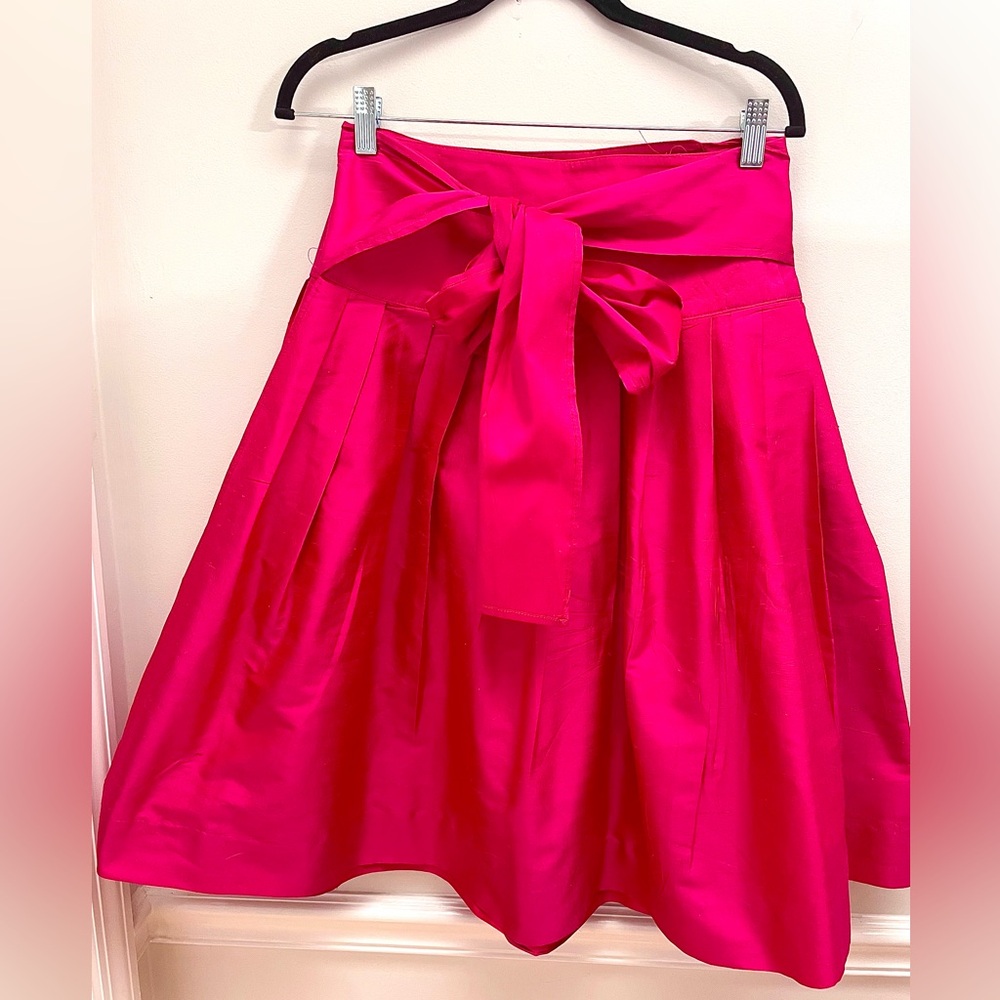 Molly B Boutique All Silk Wrap Around Skirt, One Size Fits All, Lace Hemmed